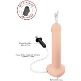 Фаллоимитатор Strap-On-Me Dildo Semi-Realistic с функцией эякуляции, ванильный (L - 19.6, Ø 3.6 см)