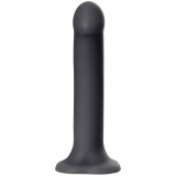 Фаллоимитатор Strap-On-Me Dildo Dual Density Semi-Realistic гнущийся, черный (XL - 20, Ø 4.5 см)