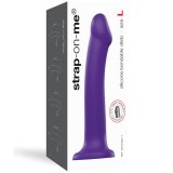 Фаллоимитатор Strap-On-Me Dildo Dual Density Semi-Realistic гнущийся, фиолетовый (L - 19, Ø 3.7 см)