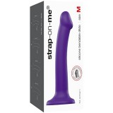 Фаллоимитатор Strap-On-Me Dildo Dual Density Semi-Realistic гнущийся, фиолетовый (M - 18, Ø 3.3 см)