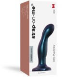 Фаллоимитатор Strap-On-Me Dildo Plug Snaky синий металлик (M - 16.5, Ø 4 см)