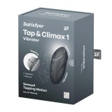 Вибростимулятор с функцией постукивания Satisfyer Tap & Climax 1, Grey