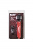 Двусторонний вибромассажер Black&Red by Toyfa (21, Ø 4.3 см)