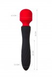 Двусторонний вибромассажер Black&Red by Toyfa (21, Ø 4.3 см)