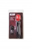 Двусторонний вибромассажер Black&Red by Toyfa (21, Ø 4.3 см)