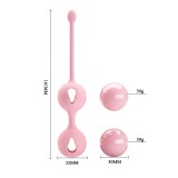 Pretty Love Kegel Tighten Up II, вагинальные шарики на сцепке, розовые (16.3, Ø 3.2 см)