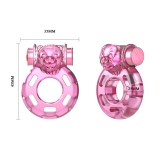 Эрекционное виброкольцо Pink bear