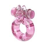 Эрекционное виброкольцо Pink bunny