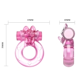 Эрекционное виброкольцо Pink bunny
