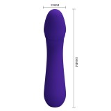 Силиконовый вибростимулятор точки G - CETUS, фиолетовый (15, Ø 3.5 см)