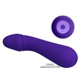 Силиконовый вибростимулятор точки G - CETUS, фиолетовый (15, Ø 3.5 см)