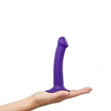 Фаллоимитатор Strap-On-Me Dildo Dual Density Semi-Realistic гнущийся, фиолетовый (S - 17, Ø 2.7 см)