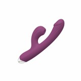 Вибратор-кролик с вакуумным клиторальным отростком Quick Sucking Vibrator, фиолетовый