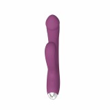 Вибратор-кролик с вакуумным клиторальным отростком Quick Sucking Vibrator, фиолетовый