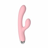 Силиконовый вибратор-кролик G spot Vibrating, розовый