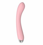 Гибкий силиконовый вибратор Vibrating Massager, розовый