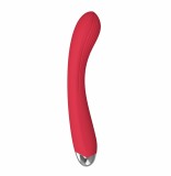 Гибкий силиконовый вибратор Vibrating Massager, красный