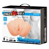 Двойной мастурбатор с вибропулей Crazy Bull (20 см)