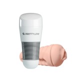 Мастурбатор в тубе белый PrettyLove Kitty, ротик