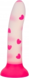 Светящийся фаллоимитатор Glow Stick Heart (15.3, Ø 3.8 см)