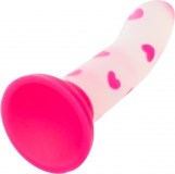 Светящийся фаллоимитатор Glow Stick Heart (15.3, Ø 3.8 см)