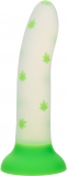 Светящийся фаллоимитатор Glow Stick Leaf (15.3, Ø 3.8 см)