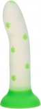 Светящийся фаллоимитатор Glow Stick Leaf (15.3, Ø 3.8 см)