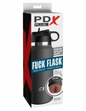 Мастурбатор загорелый в серой фляге FUCK FLASK