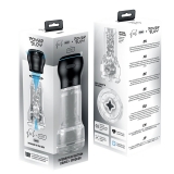 Мастурбатор + интерактивная насадка: Feel Pocket Stroker Crystal + Power Blow