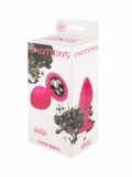 Анальная пробка Emotions Cutie Small Pink black crystal (7, Ø 2.7 см)