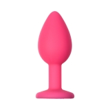 Анальная пробка Emotions Cutie Small Pink dark purple crystal (7, Ø 2.7 см)