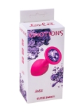 Анальная пробка Emotions Cutie Small Pink dark purple crystal (7, Ø 2.7 см)
