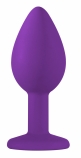 Анальная пробка Emotions Cutie Small Purple clear crystal (7, Ø 2.7 см)