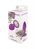 Анальная пробка Emotions Cutie Small Purple clear crystal (7, Ø 2.7 см)