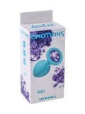 Анальная пробка Emotions Cutie Small Turquoise light purple crystal (7, Ø 2.7 см)