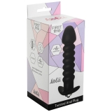 Анальная пробка с вибрацией Twisted Anal Plug Black (11.9, Ø 3 см)