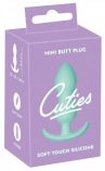 Анальная пробка мини Cuties бирюзовая (8.2, Ø 2.8 см)