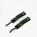 Crazy Hand Made Наручники с зелёной строчкой