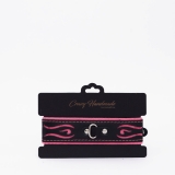 Crazy Hand Made Ошейник с розовой строчкой