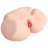 Jenny Onahole Real Vagina Мастурбатор полуторс с двойным слоем материала, с вибрацией