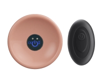 Вибромассажёр REAL Standard на присоске с пультом д/у (17.5, Ø 3.5 см)