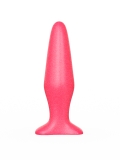 Анальная пробка Lovetoy из ПВХ розовая (14, Ø 3.4 см)