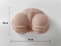 Массажёр для мужчин - вагина биоклон с пальцами и 2-мя отверстиями