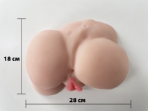 Вибромассажёр для мужчин - вагина биоклон с 2-мя отверстиями