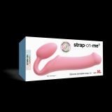 Страпон Strap-On-Me Semi-Realistic гнущийся, розовый (XL - 20, Ø 4.7 см)