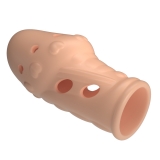 Насадка на пенис Pretty Love Booker, бежевая (8, Ø 3.7 см)