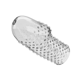 Рельефная насадка на пенис Pretty Love Becks, прозрачная (8, Ø 3.8 см)