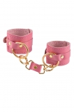 Наручники Pecado BDSM, натуральная кожа, розовый