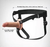 Силиконовый полый страпон на ремнях 5