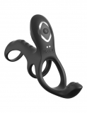 Виброкольцо на пенис с тремя моторчиками Ultimate Couples Cage Max